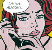 Kunstdruck Roy Lichtenstein - Oh Alright 35.5x28cm