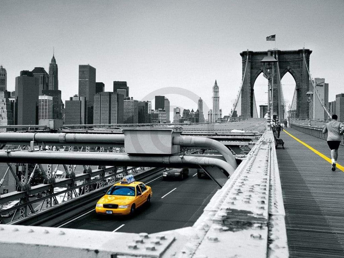 Kunstdruck Thomas Reis - Yellow Cab 80x60cm
