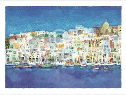 Kunstdruck Ralf Westphal - Corricella, Insel Procida 80x60cm