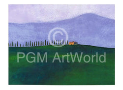 Kunstdruck Ralf Westphal - Abendstimmung in der Toskana 40x30cm