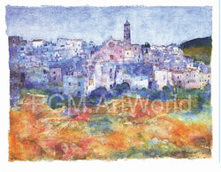 Kunstdruck Ralf Westphal - Miglionico / Basilicata 100x70cm