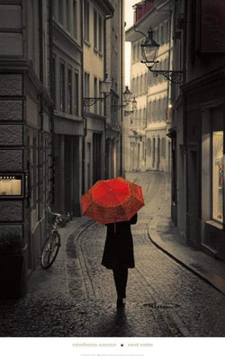 Kunstdruck Stefano Corso - Red Rain 61x96cm
