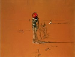 Kunstdruck Salvador Dali - Female with Head of Flowers 80x60cm