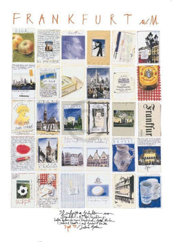 Kunstdruck Sabine Gerke - Frankfurt 50x70cm