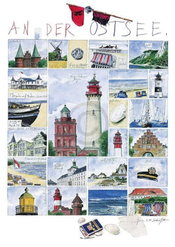 Kunstdruck Sabine Gerke - An der Ostsee 50x70cm