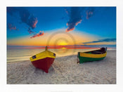 Kunstdruck Maya Sokolovska - Two Boats 80x60cm