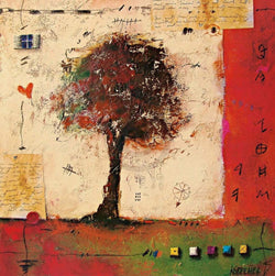 Kunstdruck Sonja Kobrehel - Tree II 70x70cm