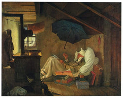 Kunstdruck Carl Spitzweg - Der arme Poet 60x48cm