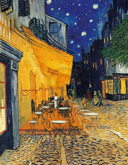 Kunstdruck Vincent Van Gogh - Café-Terrasse am Abend 70x90cm