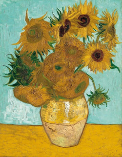 Kunstdruck Vincent Van Gogh - Vase mit Sonnenblumen 70x90cm