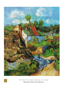 Kunstdruck Vincent Van Gogh - Houses at Auvers 60x80cm