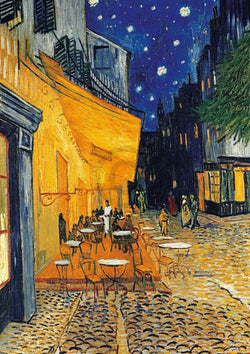 Kunstdruck Vincent Van Gogh - Café-Terrasse am Abend 21x29.7cm