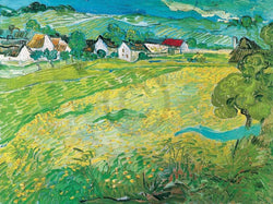 Kunstdruck Vincent Van Gogh - Sonnige Wiese bei Auvers, 1890 80x60cm