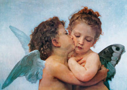 Kunstdruck William Bouguereau - First Kiss 70x50cm