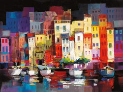 Kunstdruck Willem Haenraets - Seaport Town I 80x60cm