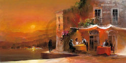 Kunstdruck Willem Haenraets - Dinner for two II 100x50cm