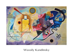 Kunstdruck Wassily Kandinsky - Jaune, Rouge, Bleu 80x60cm