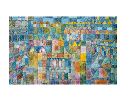 Kunstdruck Paul Klee - Tempelviertel von Pert, 1928 50x40cm