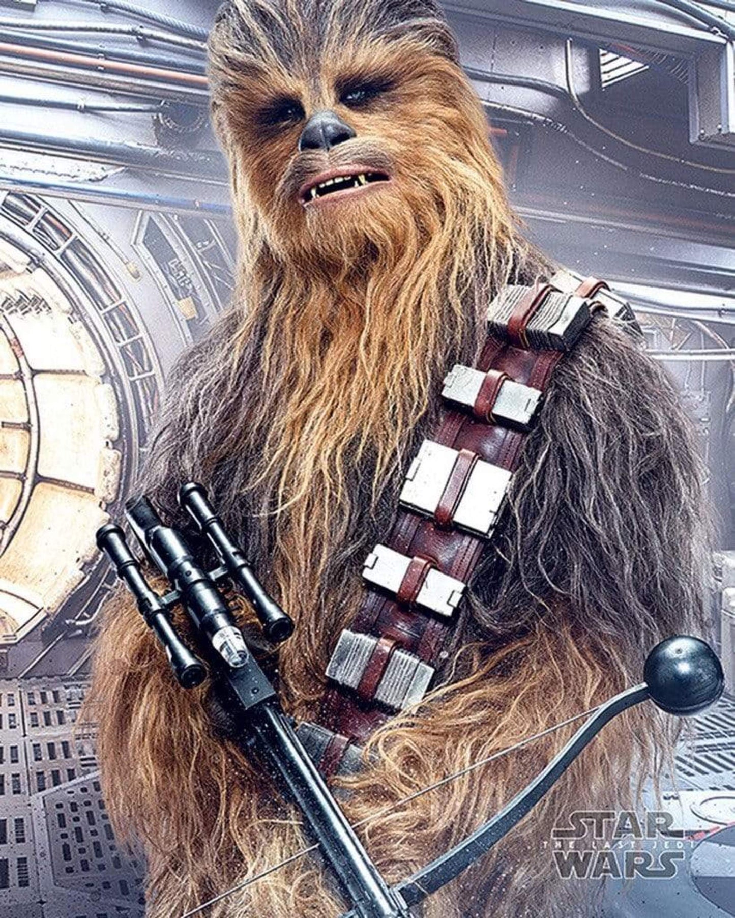 Poster Star Wars the Last Jedi Chewbacca Bowcaster 40x50cm