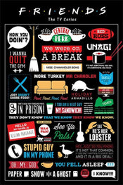 Poster Friends Infographic 61x91,5cm