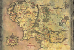 Poster The Lord of the Rings - Middle Earth Map 91,5x61cm