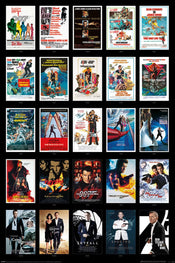 Poster James Bond 25 Films 61x91,5cm