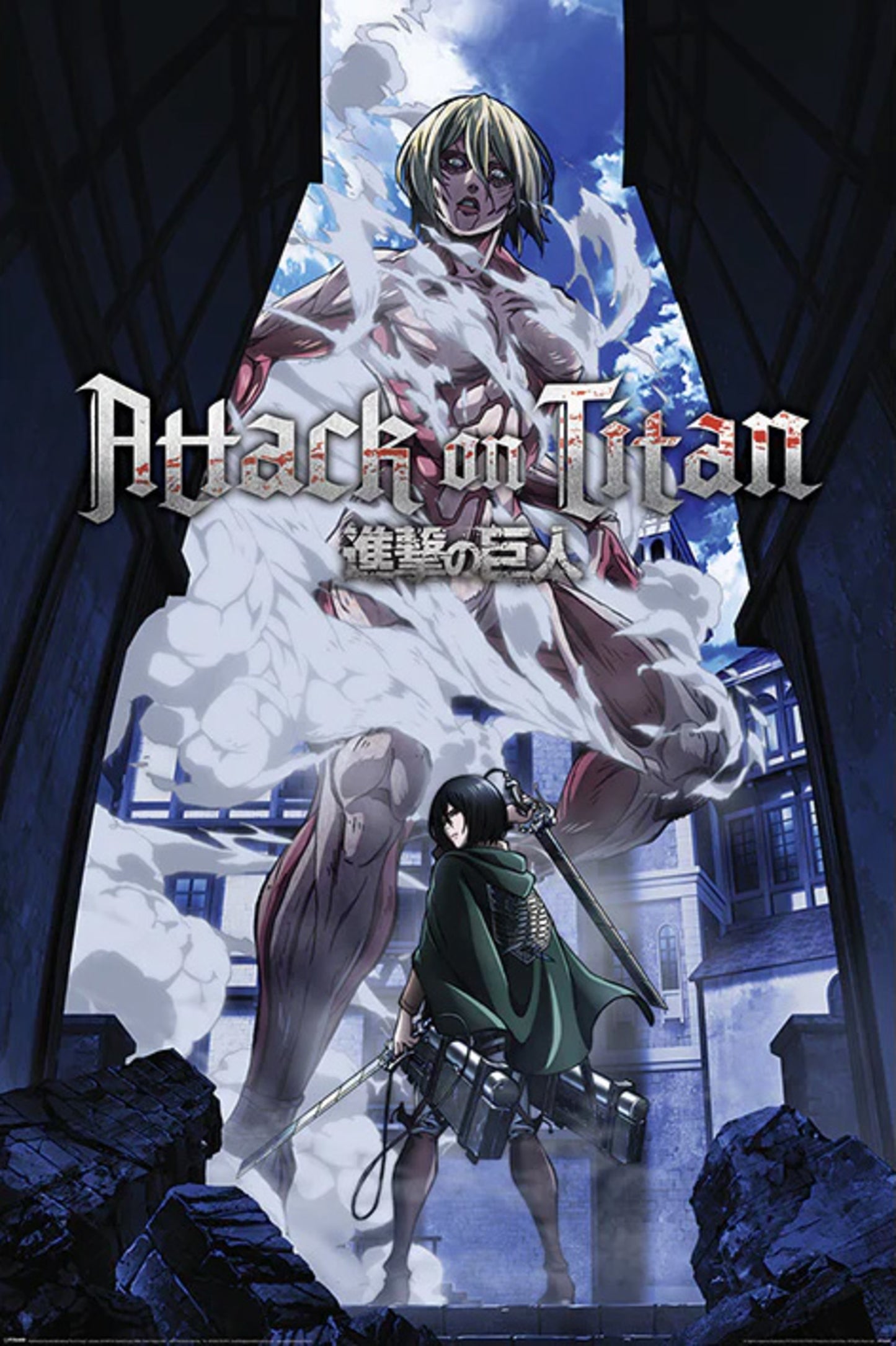 Poster Attack on Titan S3 Female Titan Approaches 61x91,5cm