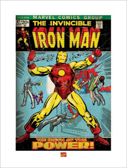Kunstdruck Iron Man - Birth of Power 60x80cm