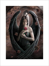 Kunstdruck Anne Stokes Angel Rose 60x80cm