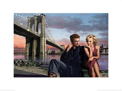 Kunstdruck Brooklyn Nights Chris Consani 80x60cm