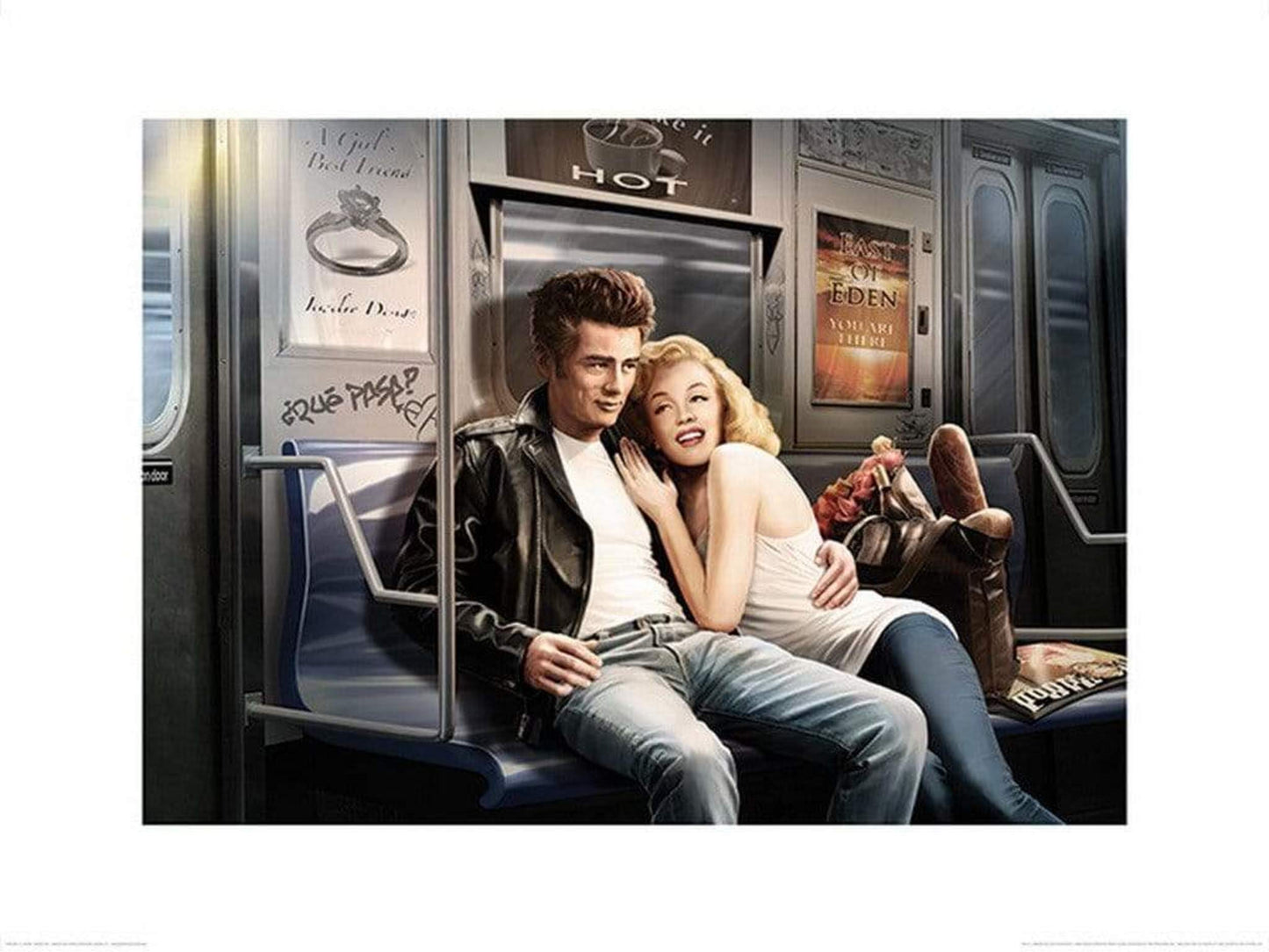 Kunstdruck Subway Ride J J Brando 80x60cm