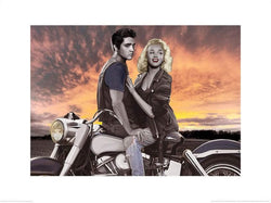 Kunstdruck Joshua M Nelson - Sunset Ride 80x60cm