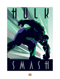 Kunstdruck Marvel Deco Hulk 60x80cm