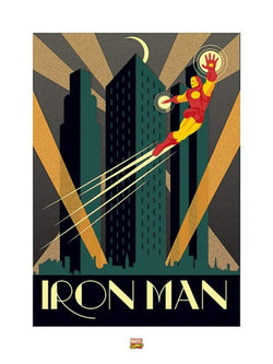 Kunstdruck Marvel Deco Iron Man 60x80cm
