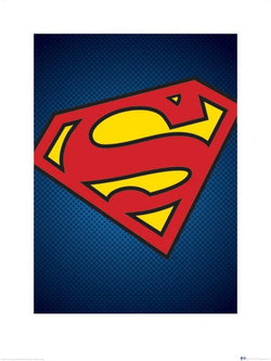 Kunstdruck DC Comics Superman Symbol 60x80cm