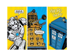 Kunstdruck Doctor Who - Comic Sections 80x60cm