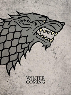 Kunstdruck Game of Thrones Stark 60x80cm