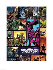 Kunstdruck Guardians of The Galaxy Comics 60x80cm