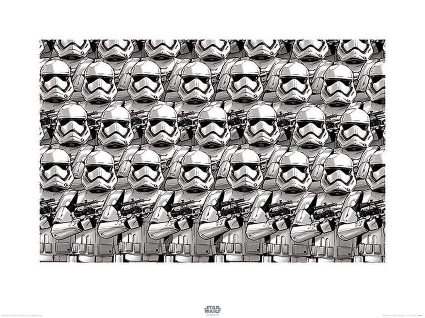 Kunstdruck Star Wars Episode VII Stormtrooper Pencil Art 80x60cm