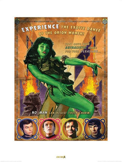 Kunstdruck Star Trek - Orion Women 50th Anniversary 60x80cm