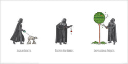 Kunstdruck Star Wars Vaders Boredom Busting Ideas 60x30cm