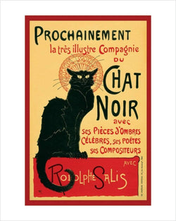 Kunstdruck Chat Noir 40x50cm