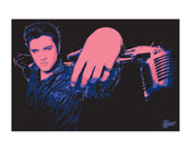 Kunstdruck Elvis Presley Microphone 40x50cm