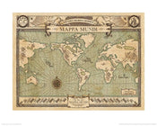 Kunstdruck Fantastic Beasts Mappa Mundi 50x40cm