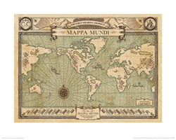 Kunstdruck Fantastic Beasts - Mappa Mundi 50x40cm
