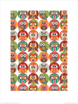Kunstdruck Valentina Ramos - Owls Family 30x40cm