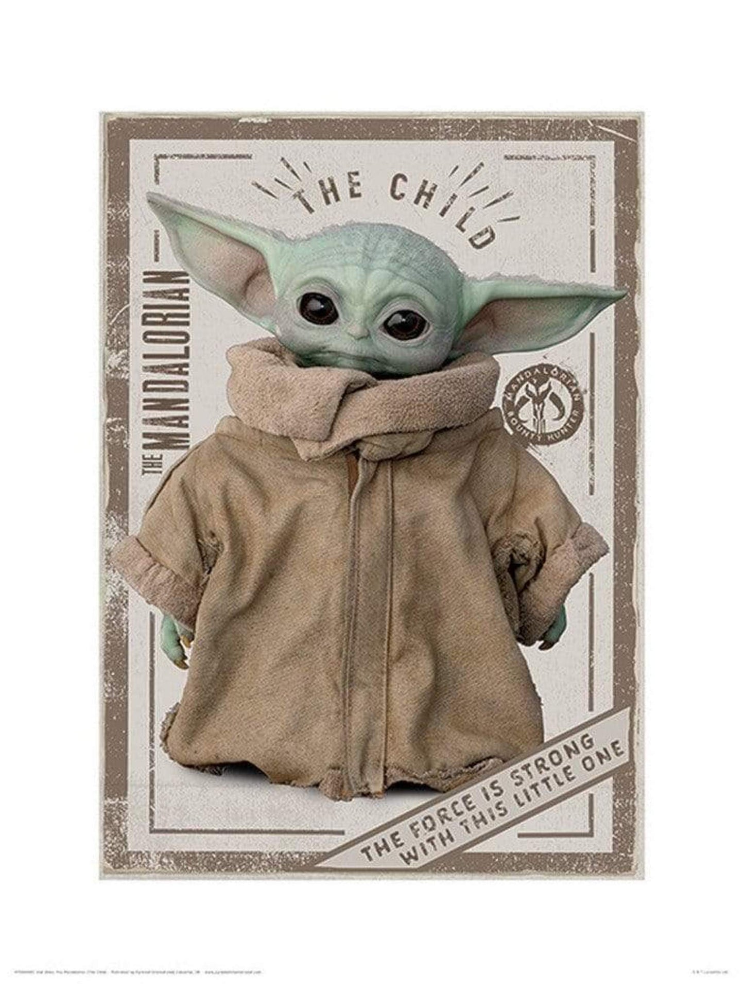 Pyramid Star Wars The Mandalorian The Child Kunstdruck 30x40cm