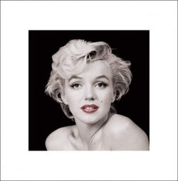 Kunstdruck Marilyn Monroe Red Lips 40x40cm