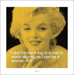 Kunstdruck Marilyn Monroe iQuote Mans World 40x40cm