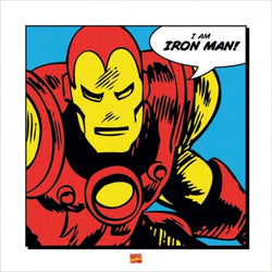 Kunstdruck Iron Man I Am 40x40cm